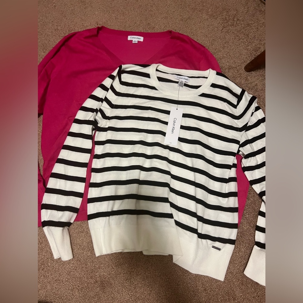 NWT 2 Calvin Kline sweaters. Size XL